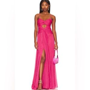 LIKELY Clea Gown in Raspberry